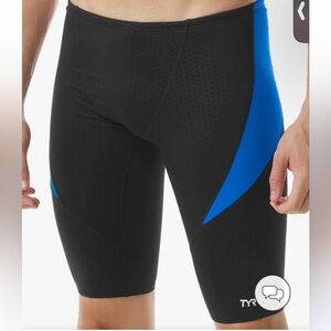 TYR Black and Blue Performance Swim Jammers